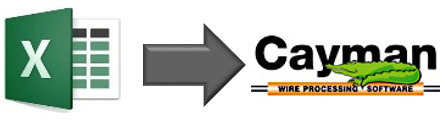 Import de données Excel dans le logiciel CAYMAN